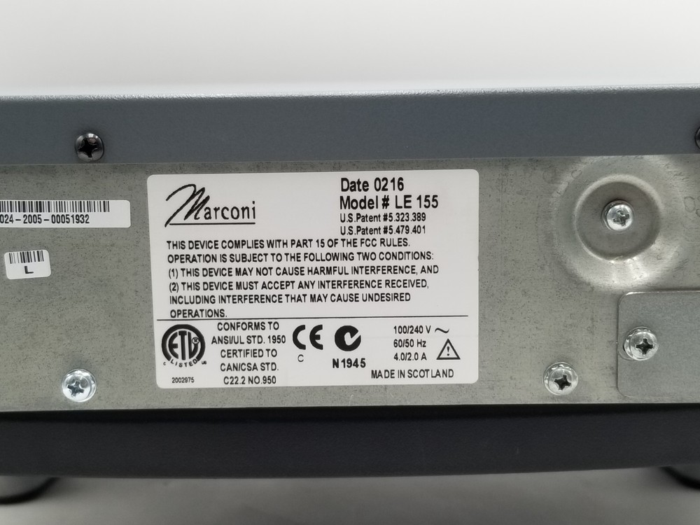 Marconi Inter-tel LE155 Switch JES-AENC0024