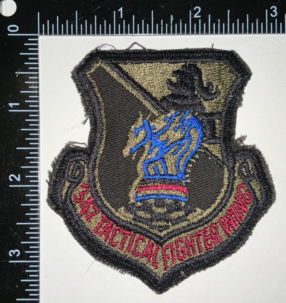USAF US Air Force 347th Tactical Fighter Wing SUBDUED Patch