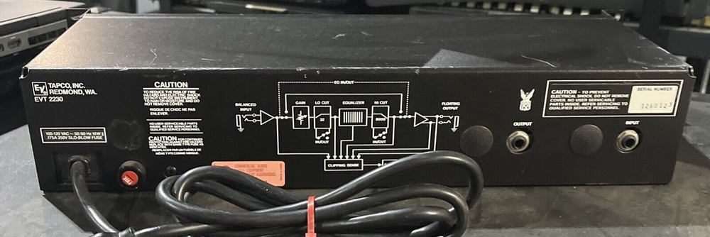 ELECTRO-VOICE -EVT 2230 TAPCO GRAPHIC EQ EQUALIZER