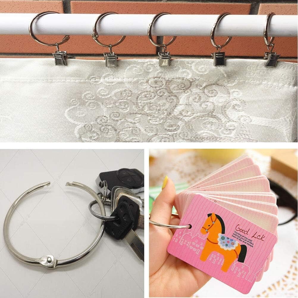 Loose Leaf Binder Ring 3 Inch 6 or 8 Pack Nickel Plated Steel Binder Ring Silver