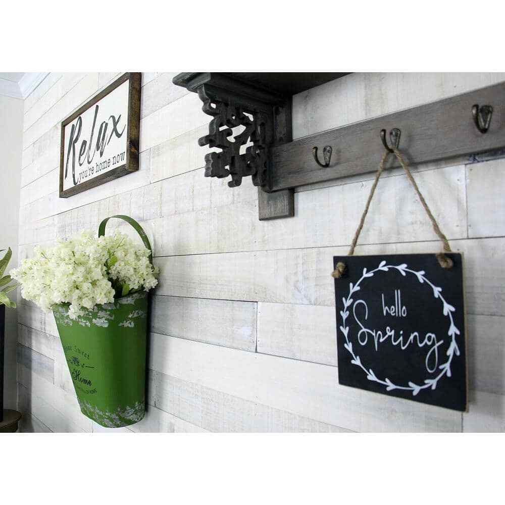 Weaber 1/2 In. X 4 In. X 4 Ft. White Wash Weathered Hardwood Board (8-Piece)