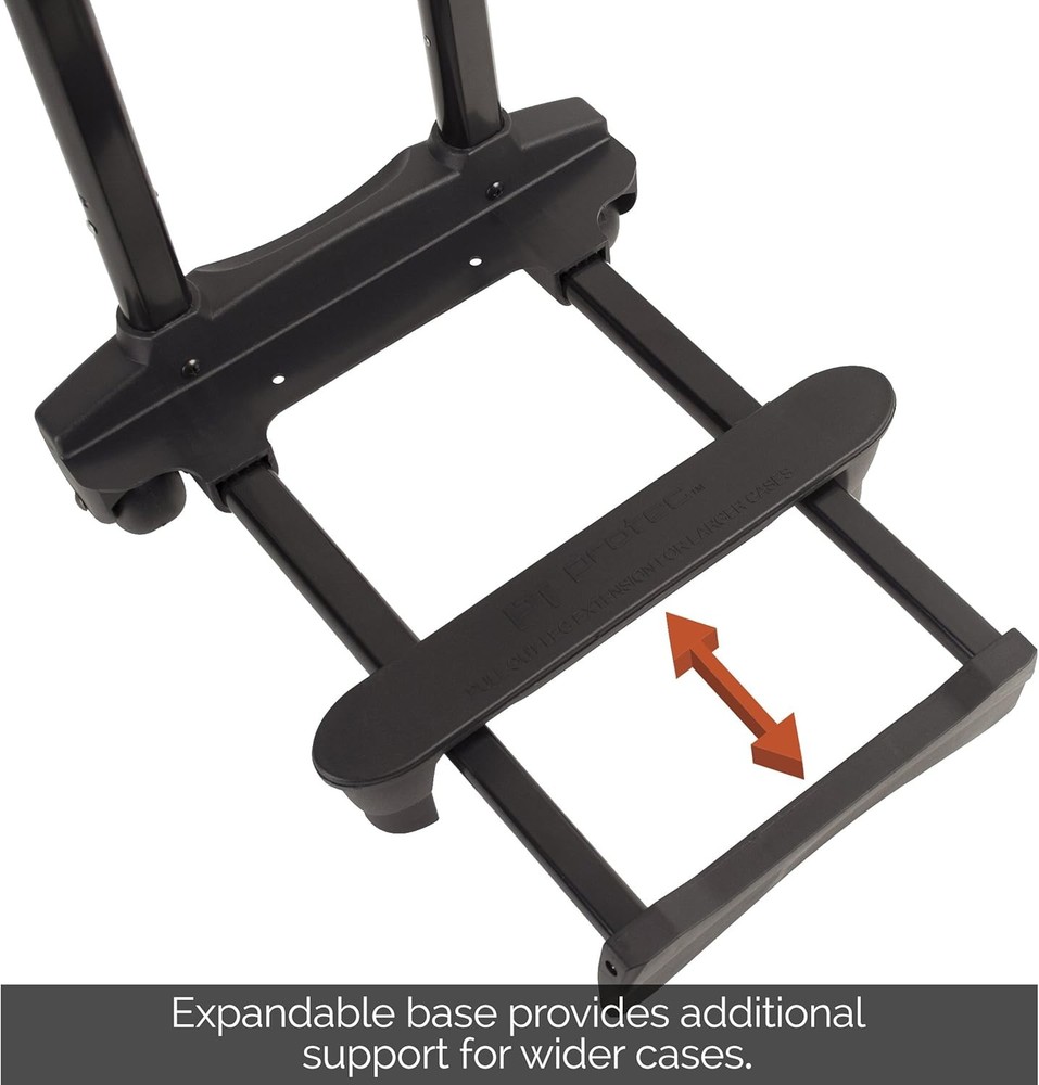 Telescoping 2 Section Trolley - Wide & Long Lasting Smooth Rolling Wheels