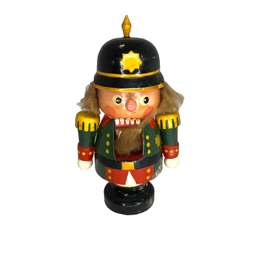 Nutcracker Ullmann West German Soldier Germany Christmas w/ Beard 5.5"