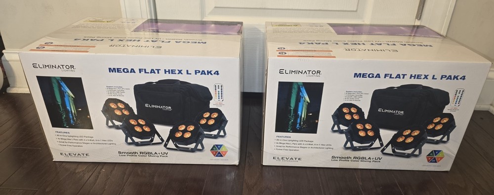 Eliminator Lighting Mega Flat Hex L PAK-4