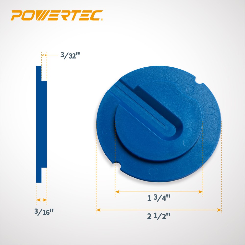 POWERTEC Zero Clearance Table Saw Insert for Jet Bandsaw Models - 5PK (71084)