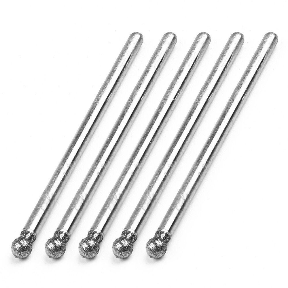 Premium 5pcs Round Burr Drill Bits 0 5mm8mm Cutting Grinding Tool