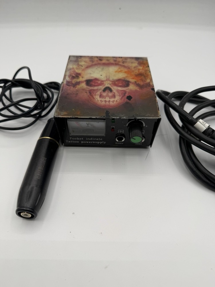 Tattoo Power Supply Tested Working + Tattoo Machine Untested