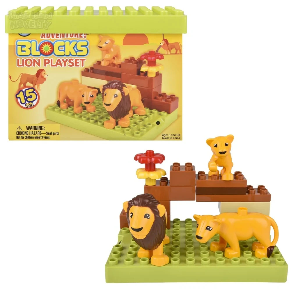 RI Block Scene Lion15pcs