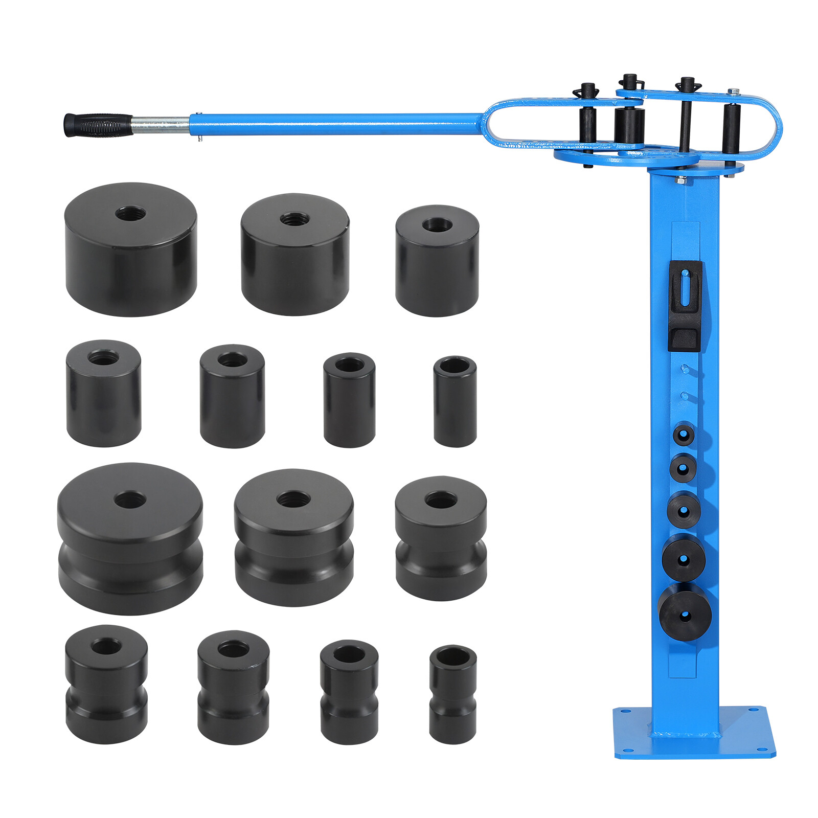 Manual Pipe Bender Max 2" O.D. Pipe Tube Bending Tool with 14 Bending Dies