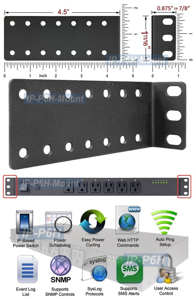 Professional 6-Port Remote Power Switch - Web Control