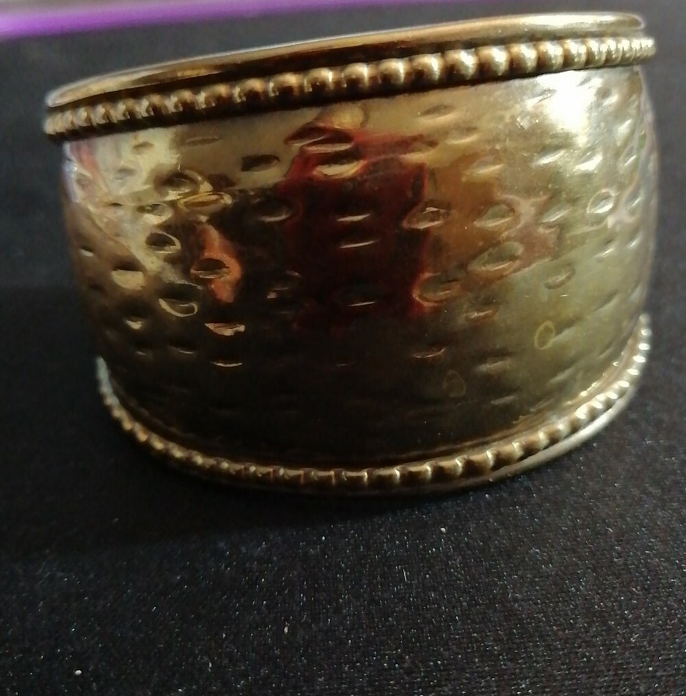 India Brass Tone Cuff Bracelet