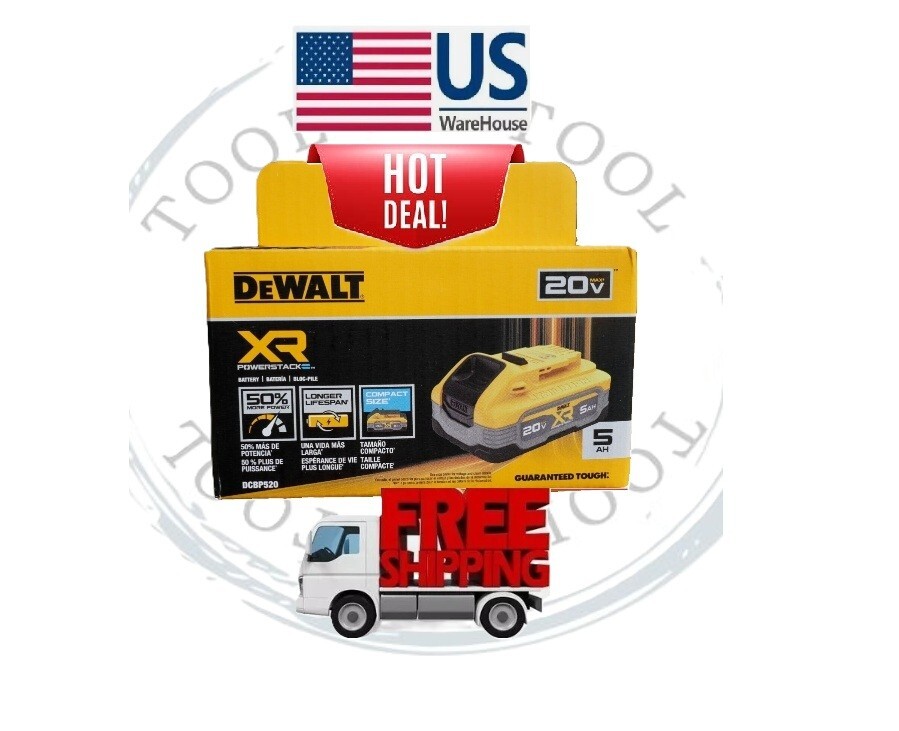 DeWALT DCBP520 POWERSTACK 20V Lith-Ion 5.0Ah Battery ✅ NEW ✅