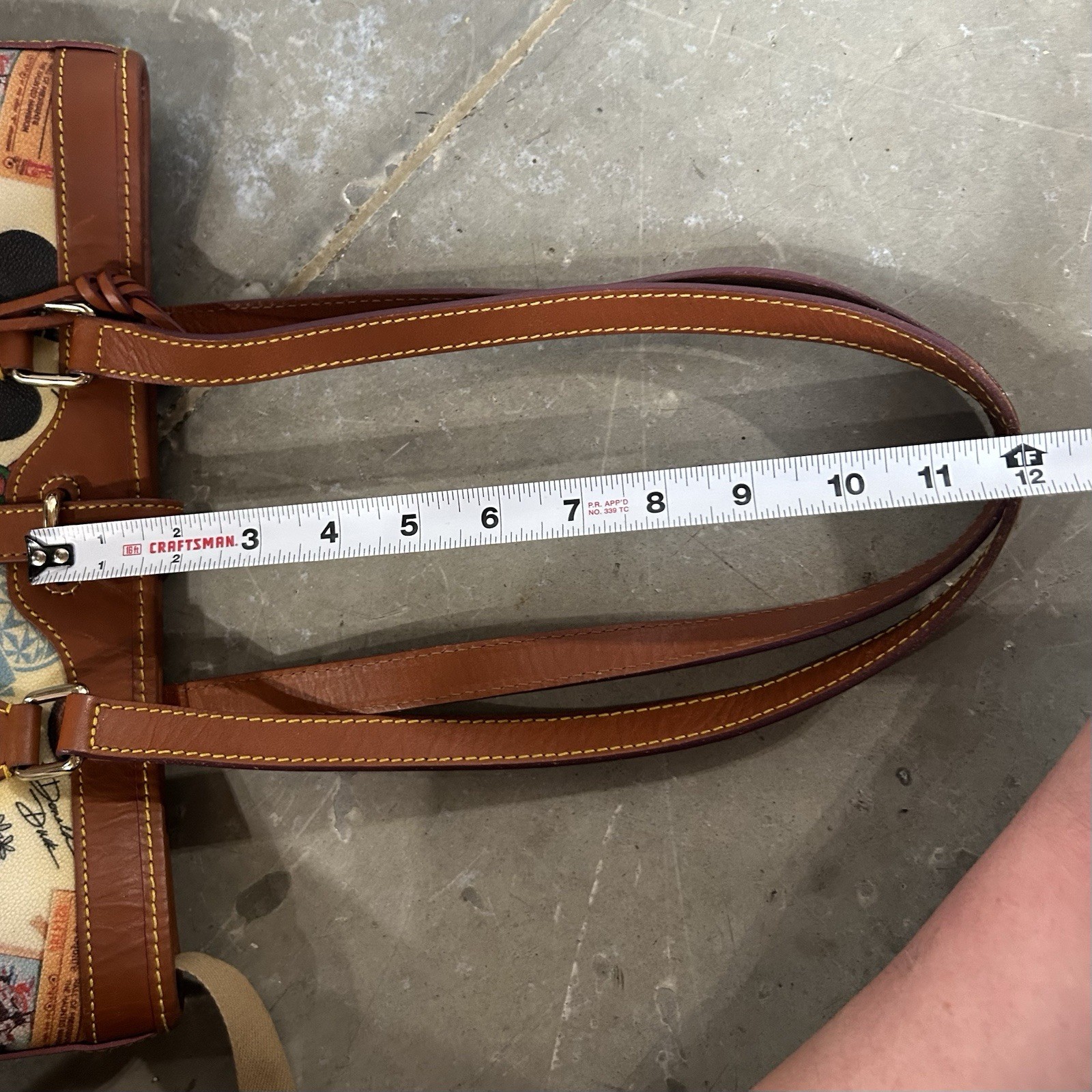 Dooney & Bourke Walt Disney World Anniversary Bucket Shoulder Bag MO293639 Used