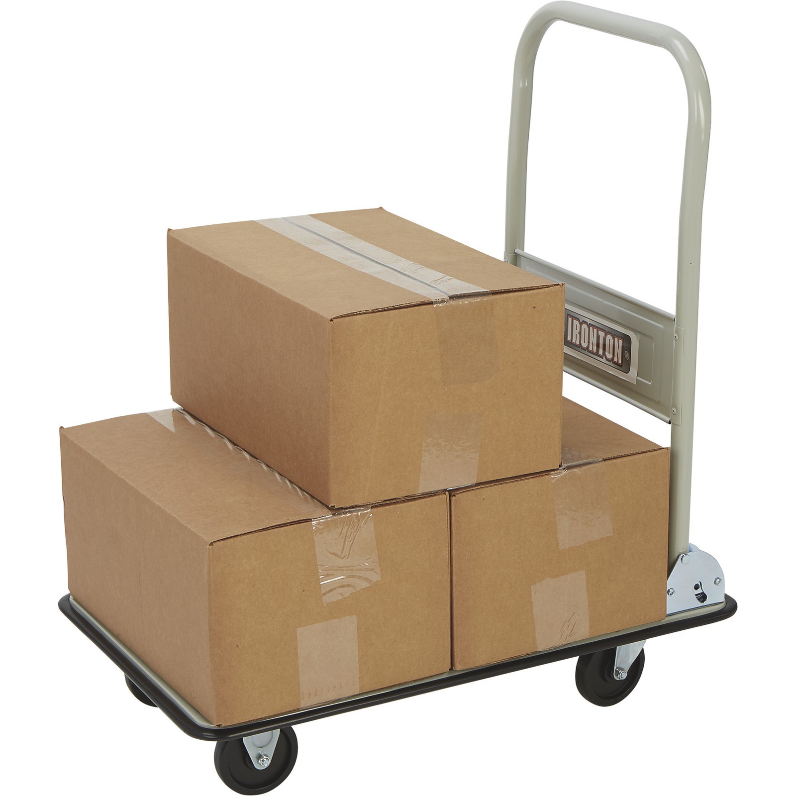 Ironton Folding Platform Truck, 330-Lb. Capacity, 29in.L x 19in.W, 4in. Casters