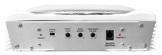 New Lanzar AQTB8 - 8'' 1000 Watts Low-Profile Super Slim Active Amplified Marine