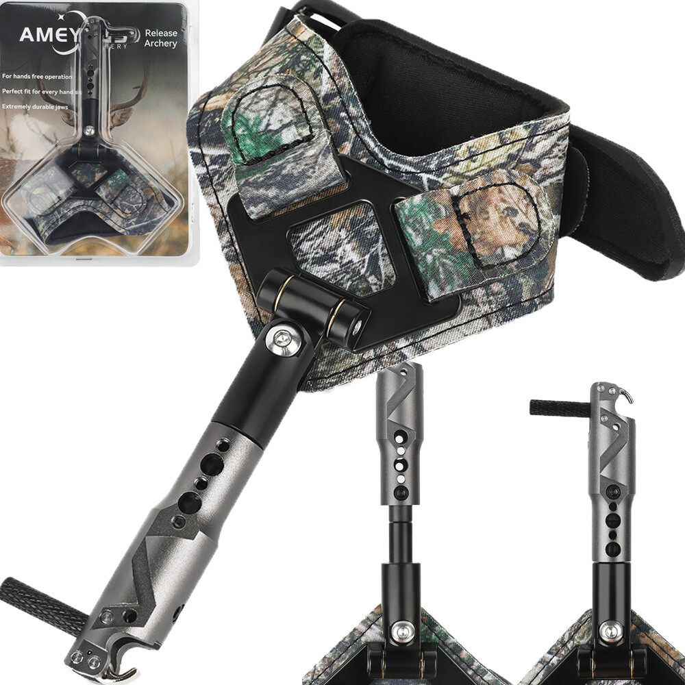 Wrist Release Aids Caliper Strap Trigger Adjustable Archery Compound Bow Hunting