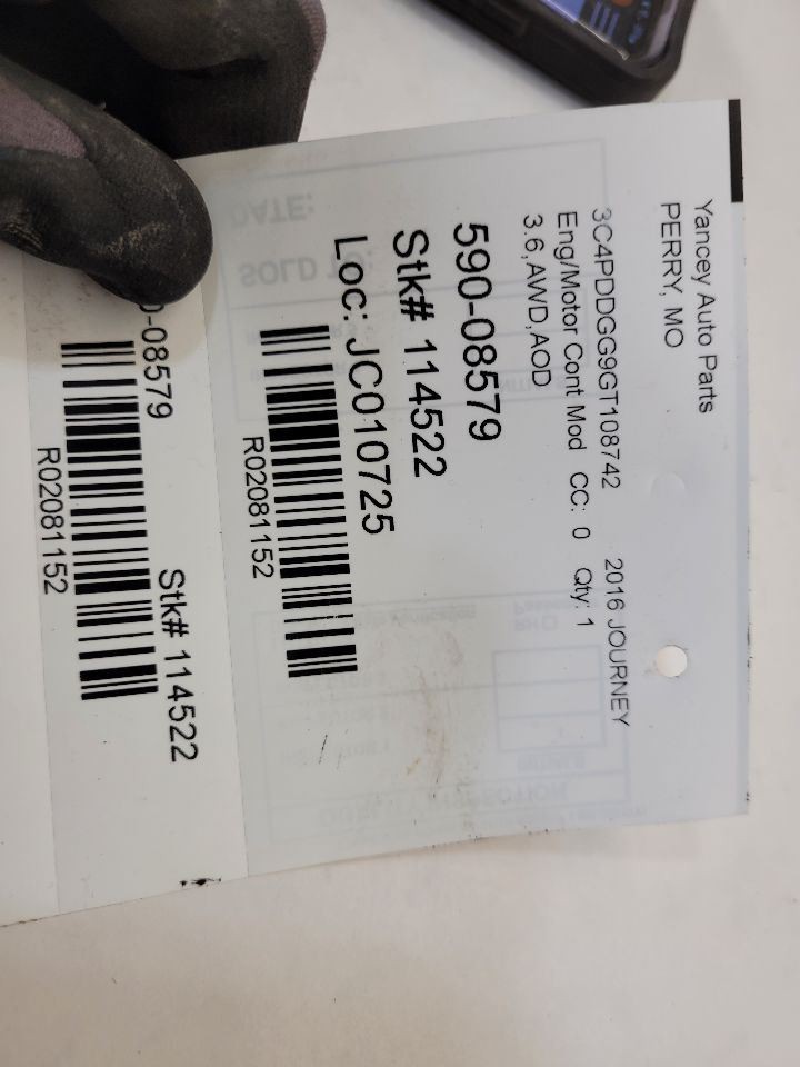 2016 - 2019 Dodge Journey Engine ECM Electronic Control Module 3.6L