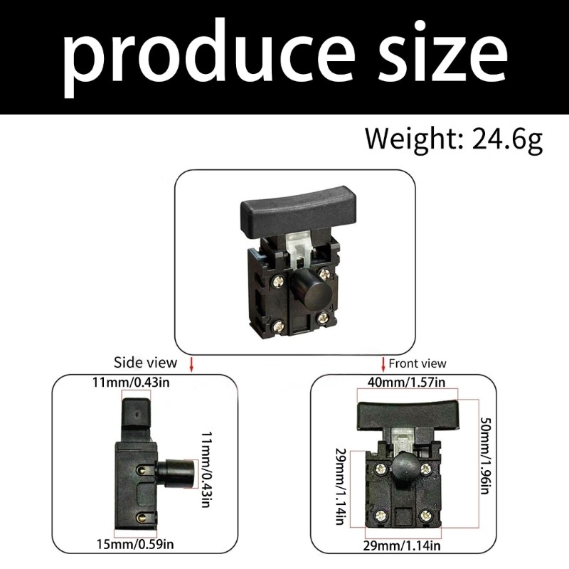 2Pcs Electric Chainsaw Switcher Replacement Switcher Control For Electric