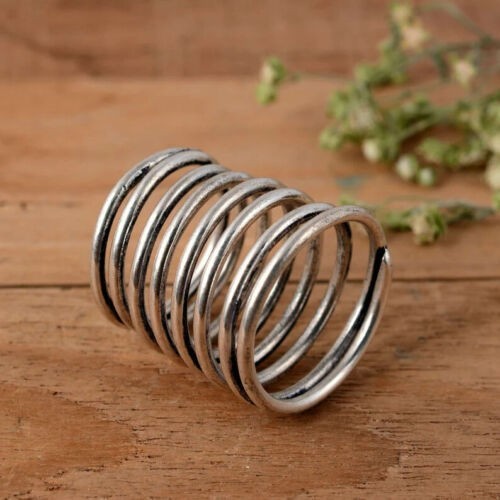 Solid 925 Sterling Silver Band & Statement Ring Handmade Ring All size R-43