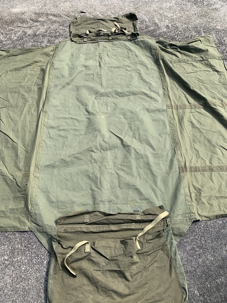 ORIGINAL 1943 WWII US ARMY OFFICER Canvas M1935 BEDDING ROLL- Named