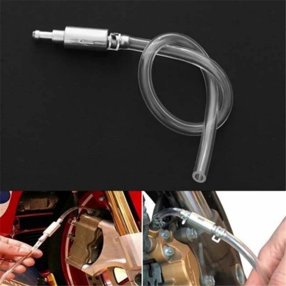Clutch Brake Bleeder Hose One Way Valve Tube Bleeding Tool Kit Motorcycle Car/+