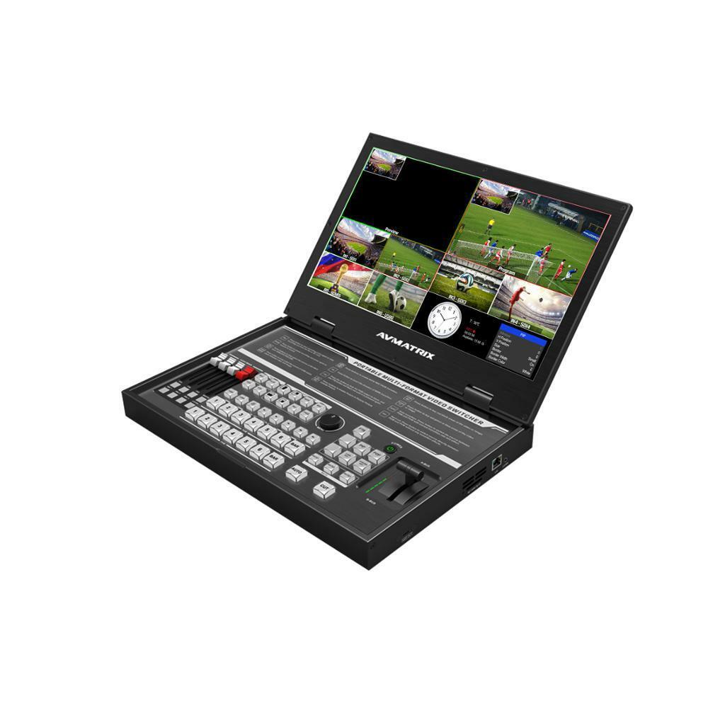 AVMATRIX PVS0615U 15.6" 6-Channel Multi-Format Live Stream Switcher USB Capture