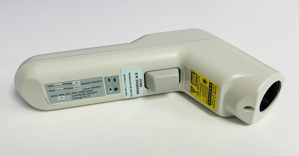 Traceable IR Gun Thermometer with Laser, Type K Input, Model 33Y686-No Probe