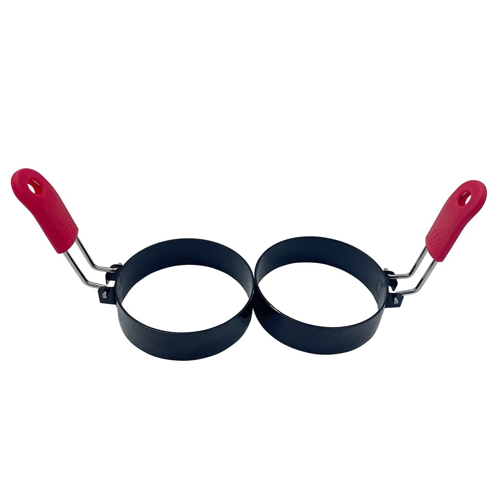 2Pcs 3 " Non-Stick Egg Cooker Ring Fried Egg Shaper Cooking Tool Egg Pan Ring