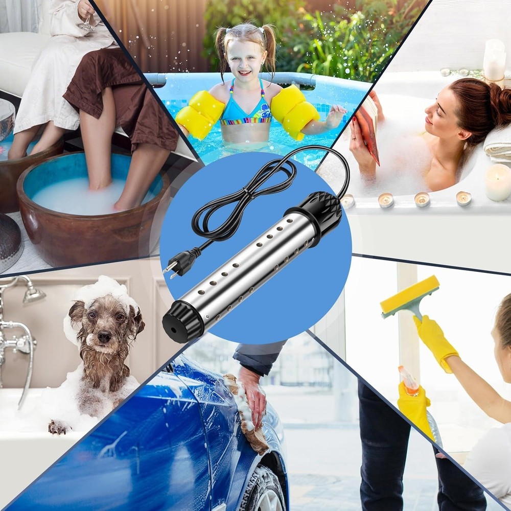 Smart Waterbed Heater with LED Digital Controller, 250W Waterbed Heating Pad