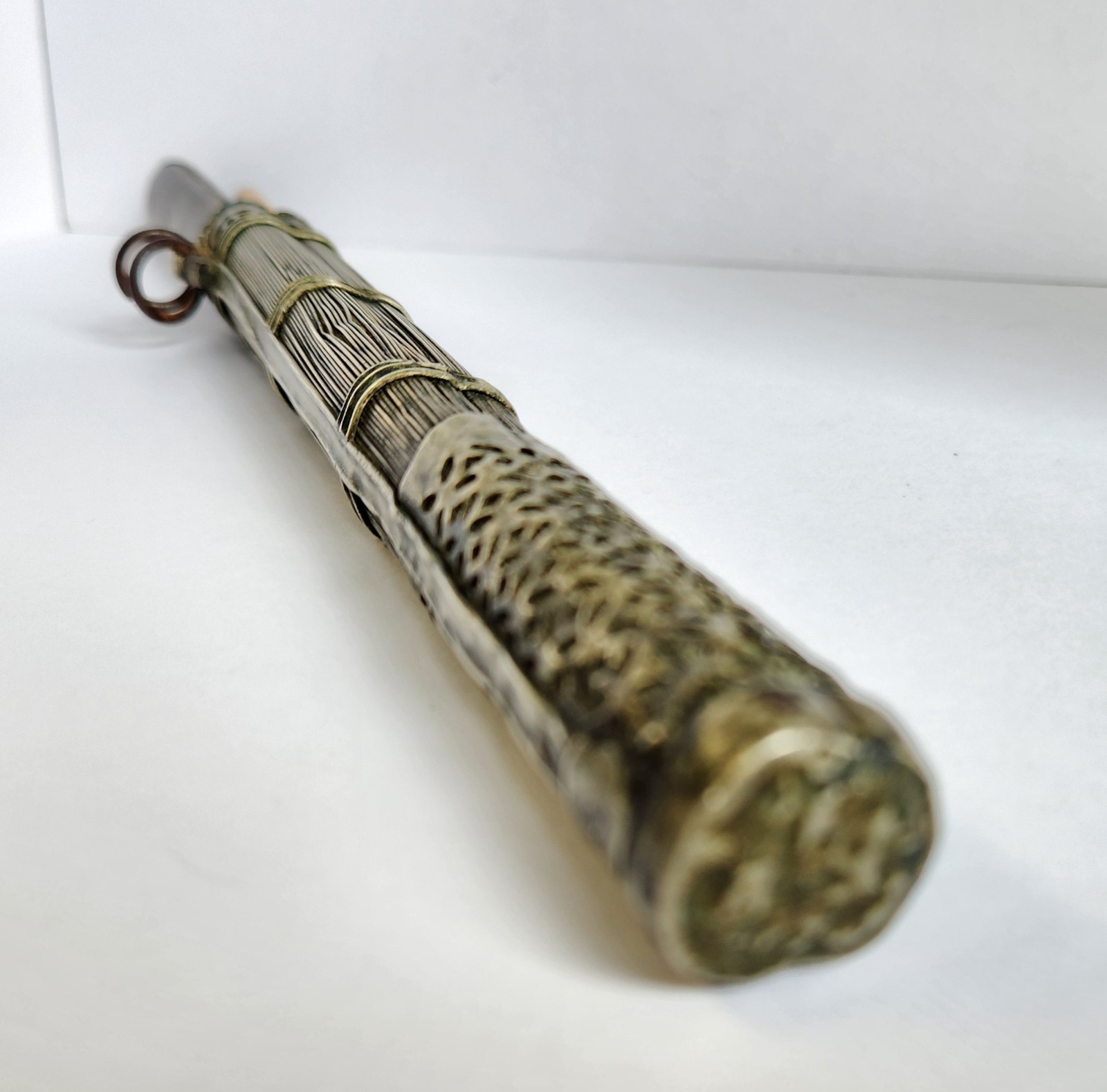 Antique Asian Chinese Knife Bone Chopsticks Traveling Eating Trousse Set