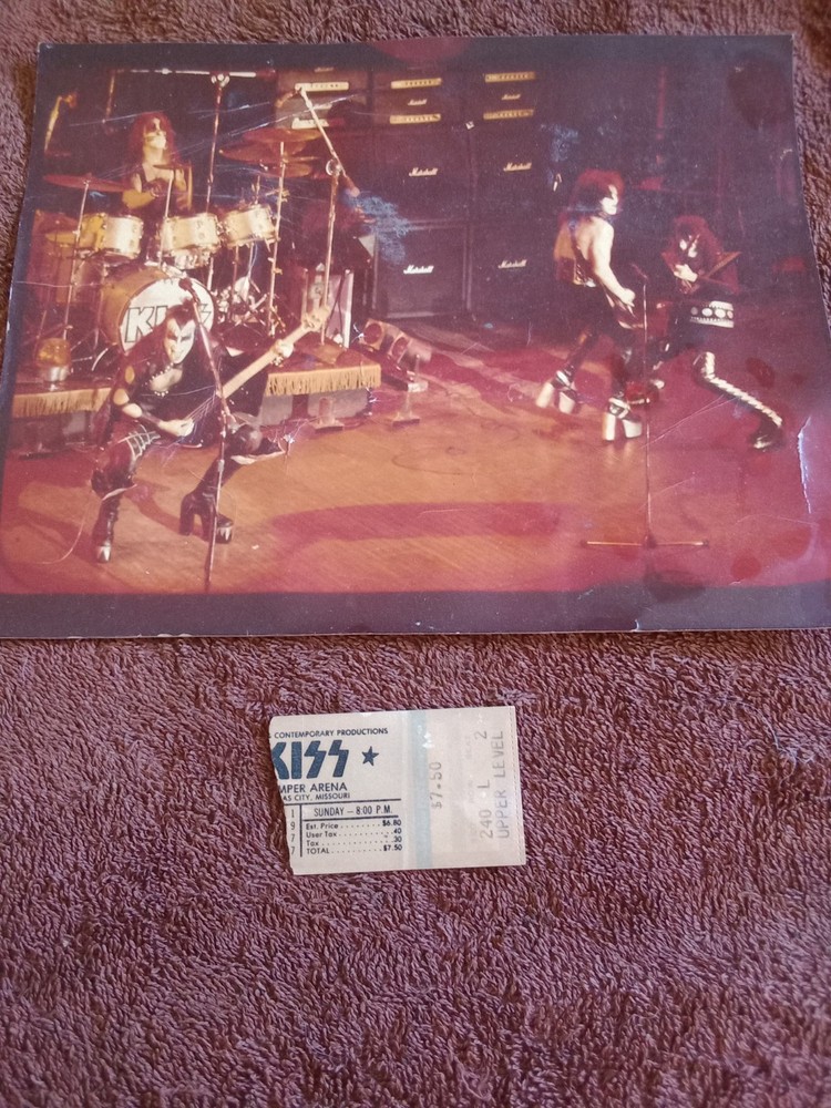 Kiss 💋 Ticket Stub 11-27-77, Alive 2 Tour Kansas City Missouri Kisstory 👀