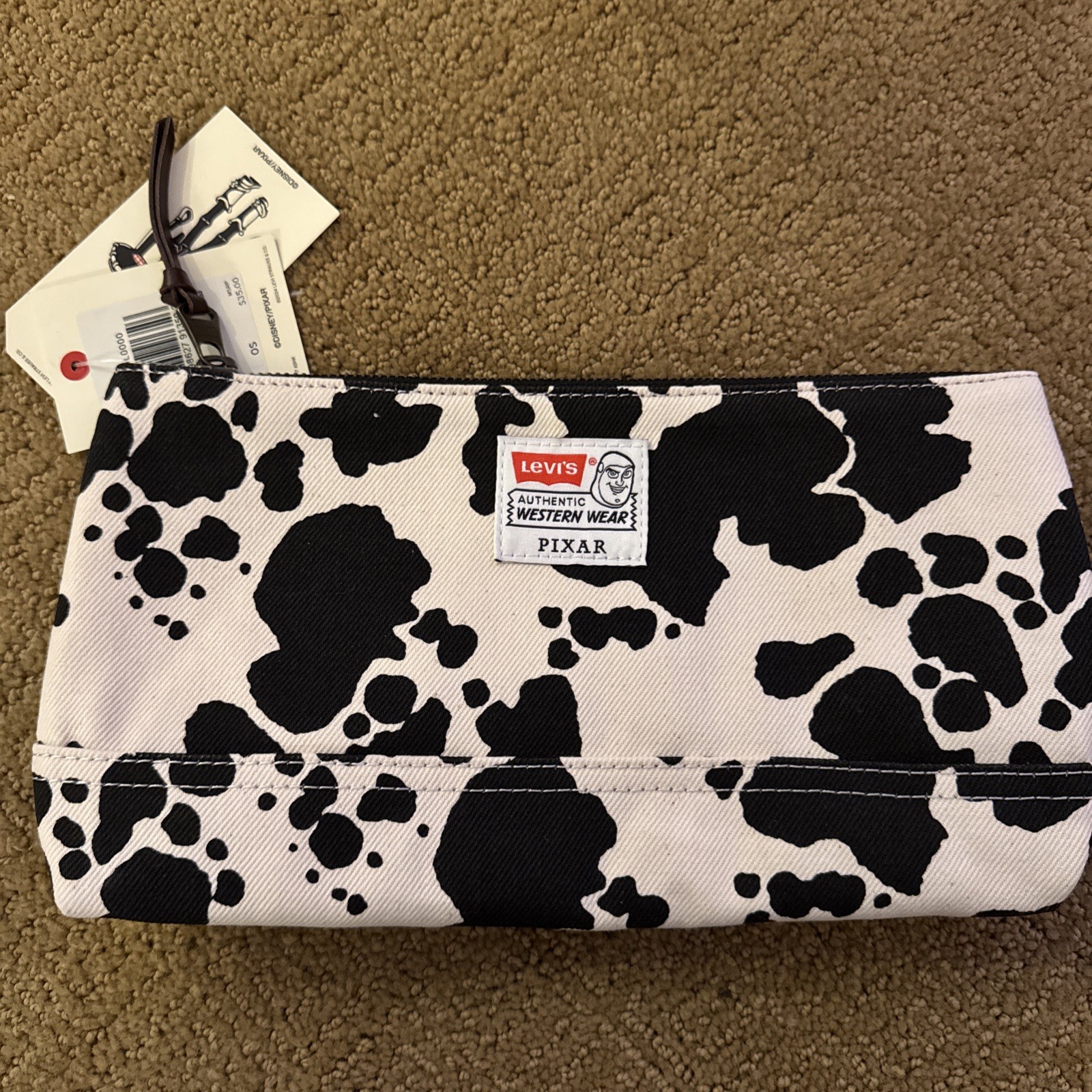 LEVI'S X TOY STORY COW POUCH With Buzz Patch Exclusive Limited Edition Disney