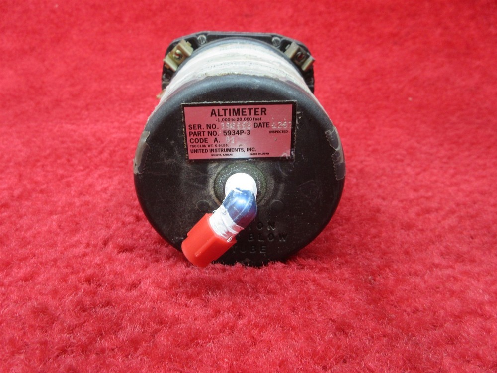 United Instruments Altimeter Indicator PN 5934P-3
