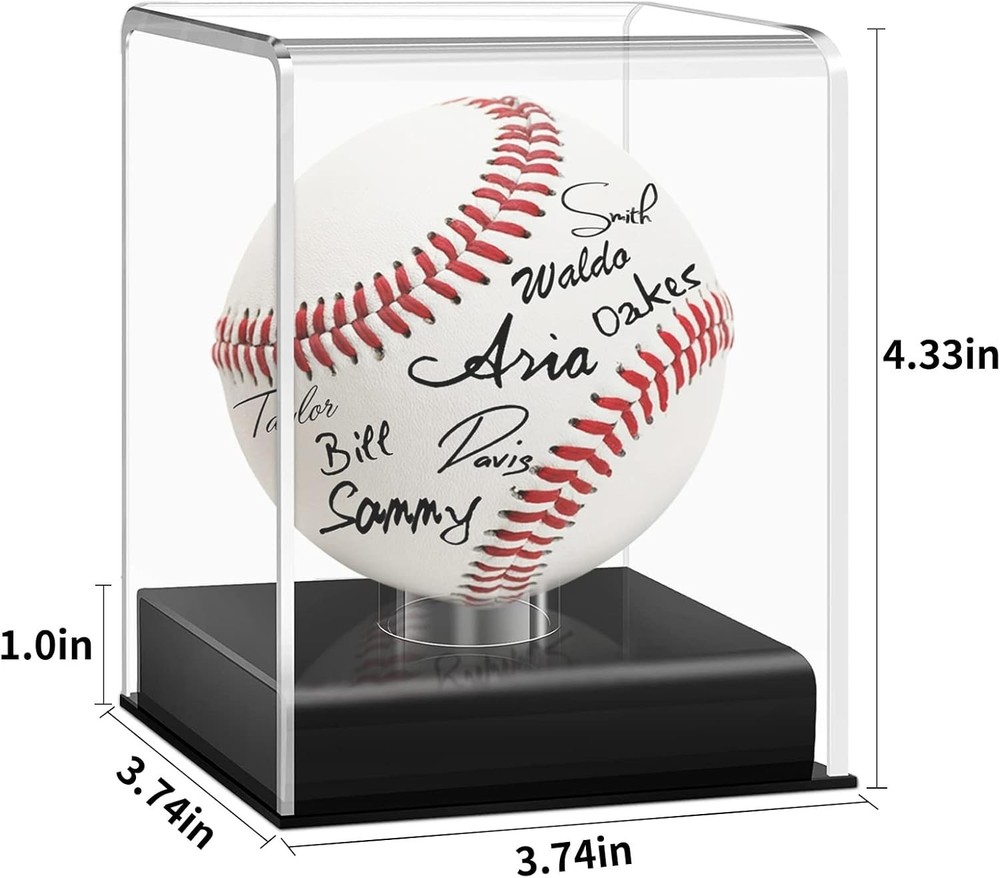 Multi-Purpose Acrylic Display Case - Ideal for Baseball, Golf Balls & More