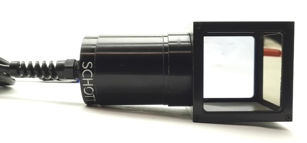 SCHOTT A25020 Red LED Machine Vision Spotlight, 2 x 2" Output w/On Axis Diffuser