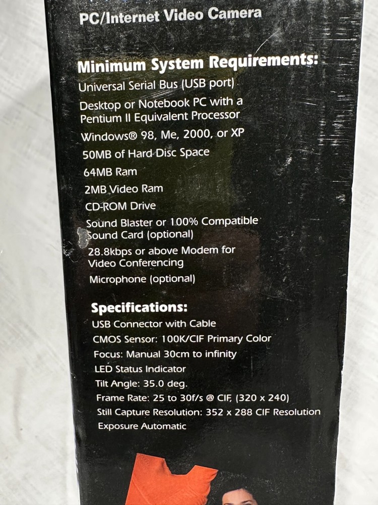 NEW Vintage Micro Innovations Basic Webcam PC/Internet USB Video Camera IC50C