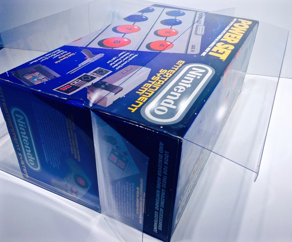 1 Console Box Protector For NES POWER SET Clear Custom Nintendo Display Boxes