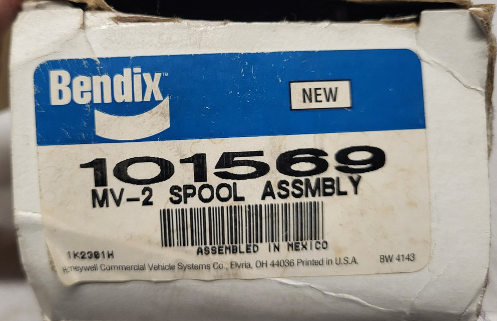 NOS - MV-2 Dash Control Valve Spool Assembly Kit Bendix 101569 MV2 Spool Assy.
