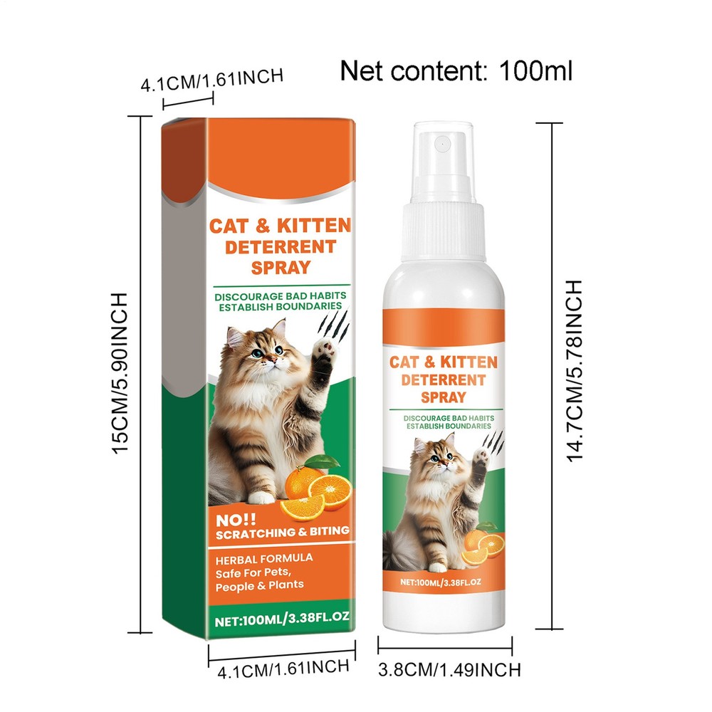 Cat Scratch Spray Keep Off Cat Spray 100ml Spray To Keep Cats From Efficient