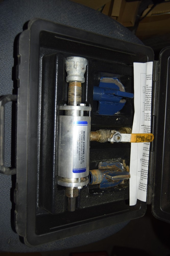 Borzit - Horizontal Earth Boring Tool & 2 Bits with Case