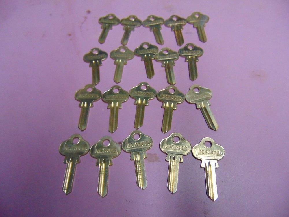 20 keys LOCKWOOD 1004b KEYS BLANKS UNCUT LOCKSMITH