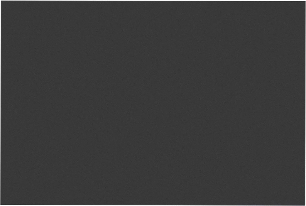 Smooth Black Construction Paper, 50 Sheets, 12" x 18" - Ideal for Projects