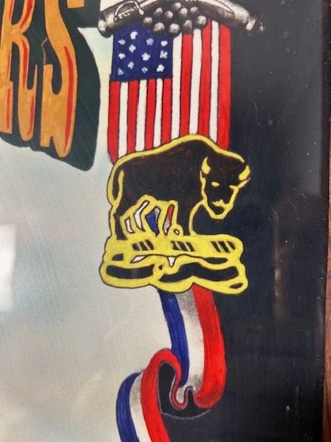 BUFFALO SOLDIERS "BATTLE OF TULAROSA" COMMEMORATIVE POSTER- FRAMED 30" x 24"