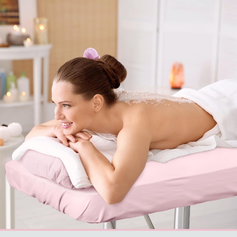 3 Sets Microfiber Massage Table Sheet Set 3 Colors 3 Piece Set Includes Massa...