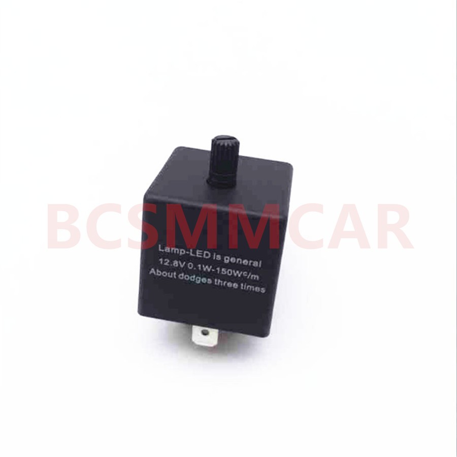3-Pin Flasher Relay LED For Car Turn Signal Light Bulbs Hyper Flash Adjustable