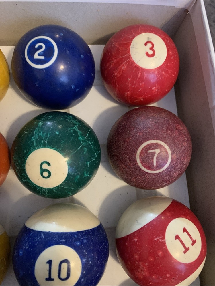 Vintage Billiards Pool Ball Complete Set