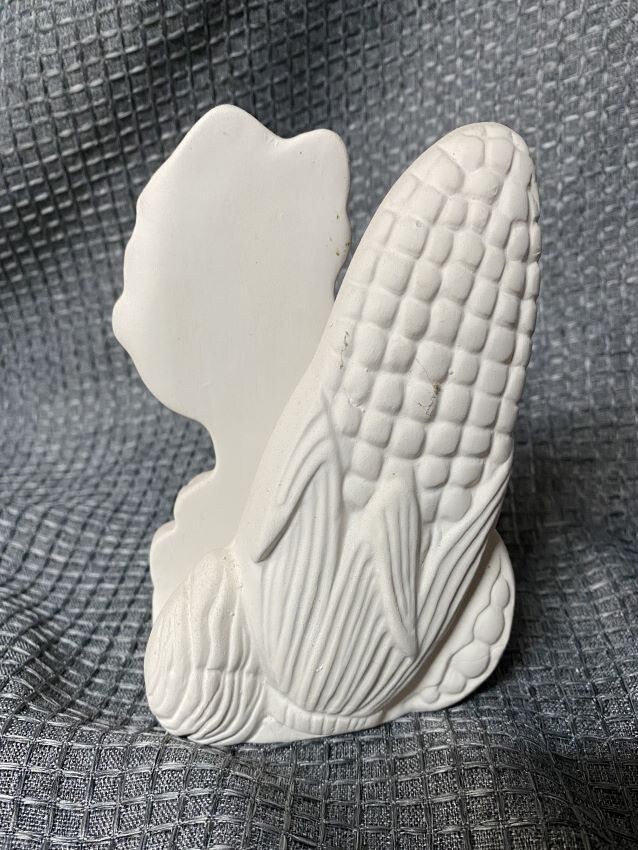 Napkin Holder Celery and Corn Kitchen Dining Ceramic Bisque READY TO PAINT