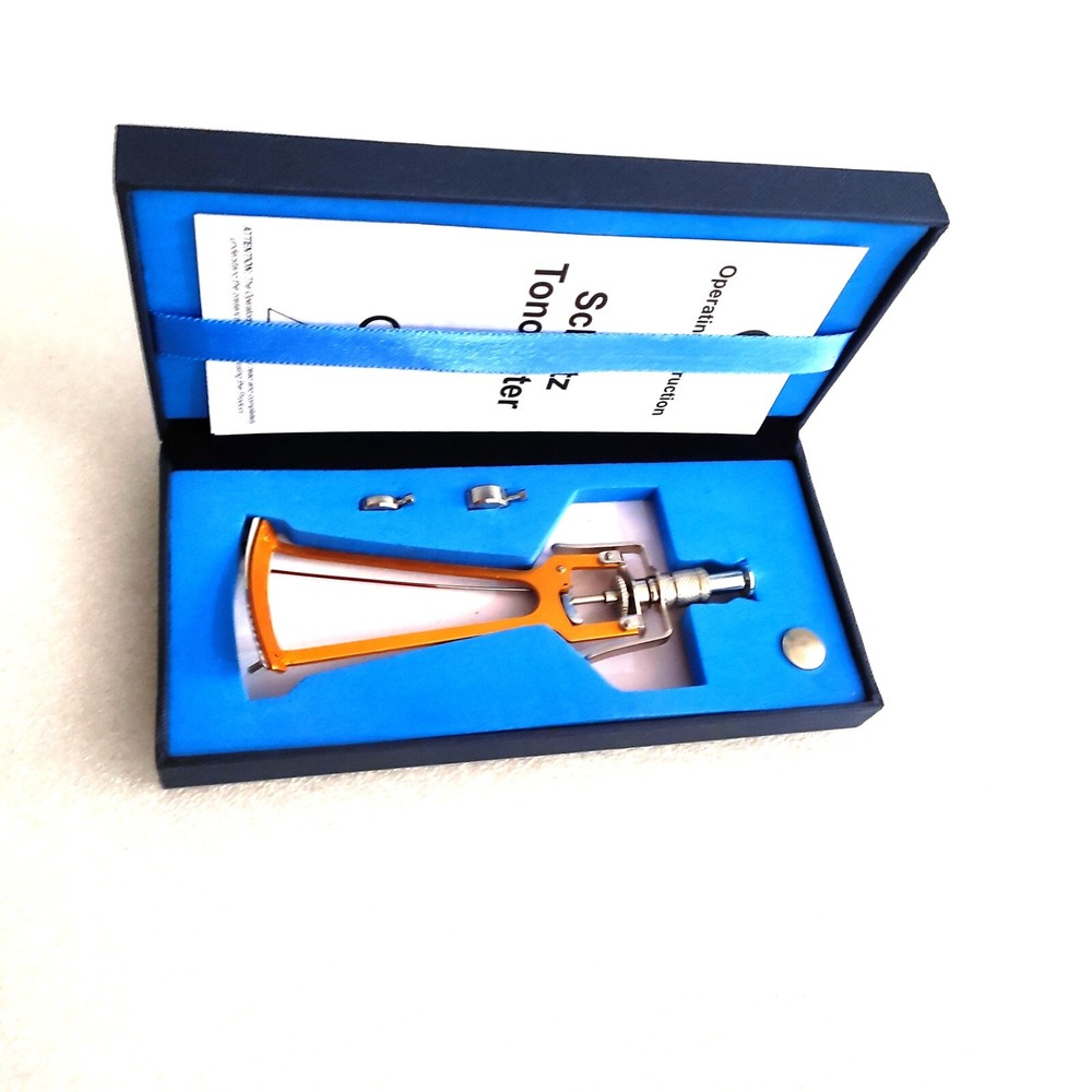 Schiotz Tonometer With Conversion Table And Blue Presentation Case