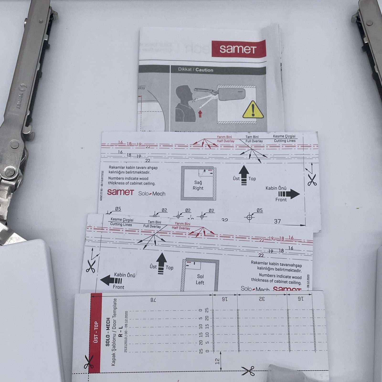 Samet Lift Up Cabinet Door Mechanisms Hingeless Design 1 Pair for Single Door