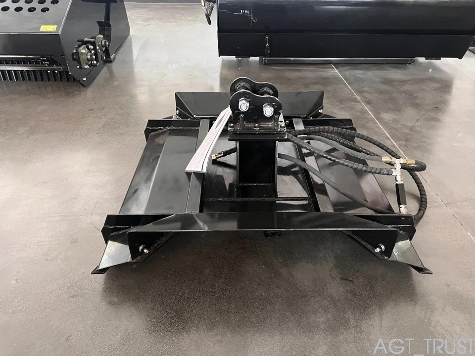 AGT 35in Black Brush Mower Mini Excavator Cutter Mower Attachment 110KG |12EX-RC